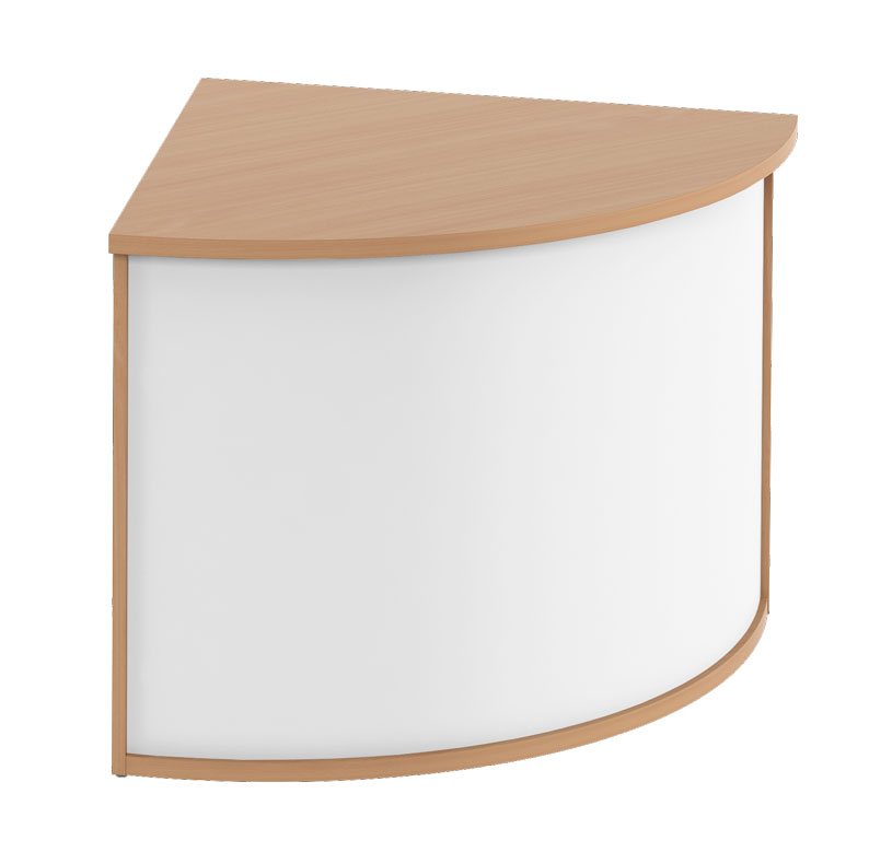 Receptionsdisk New Office svängd låg 850x850x740 mm
