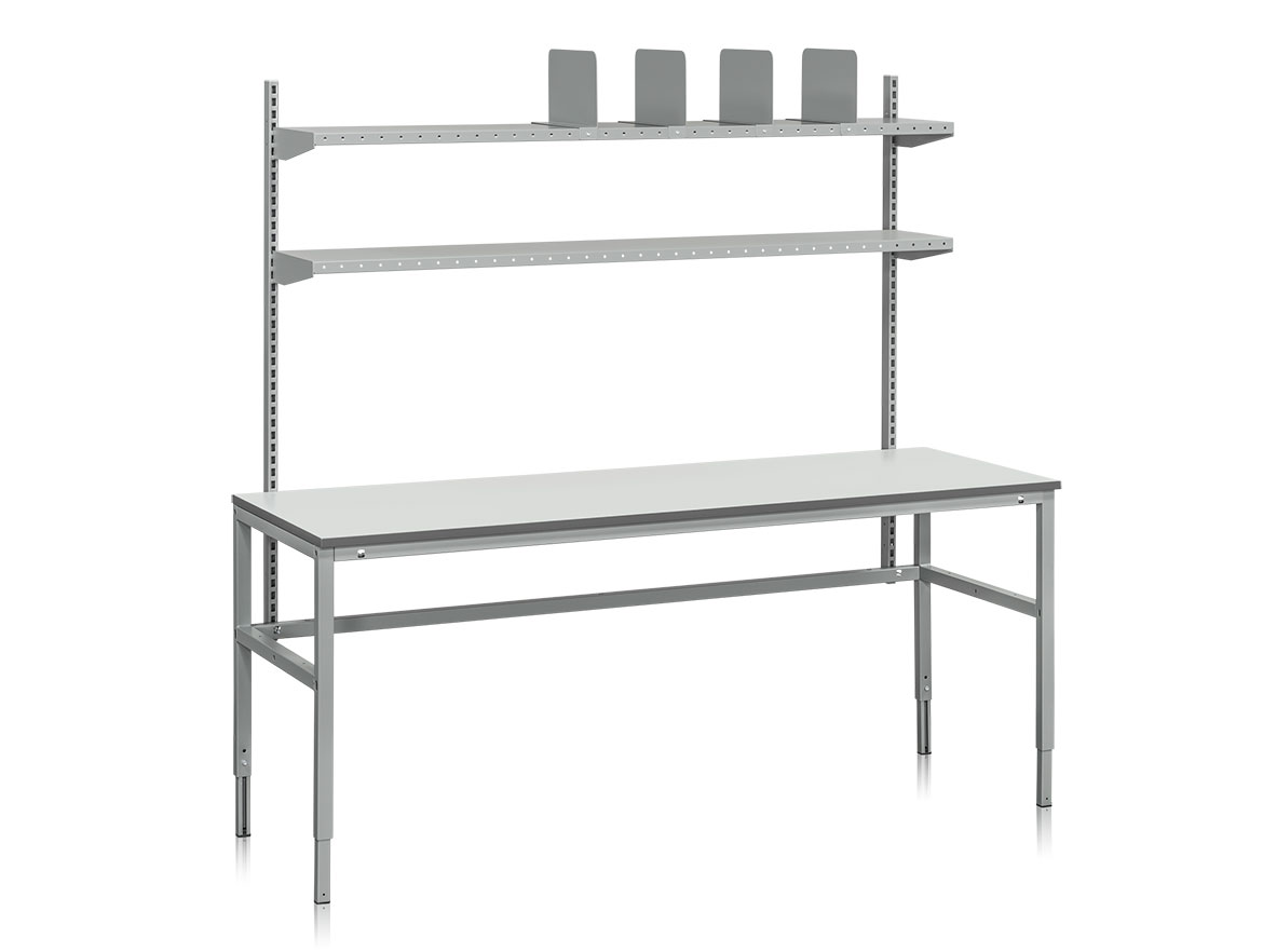 Packbord Melba inkl. 2 pelare, 2 hyllplan