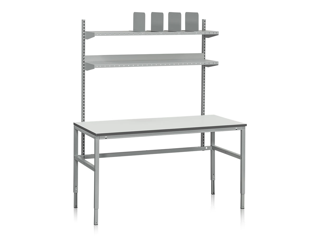 Packbord Melba inkl. 2 pelare, 2 hyllplan