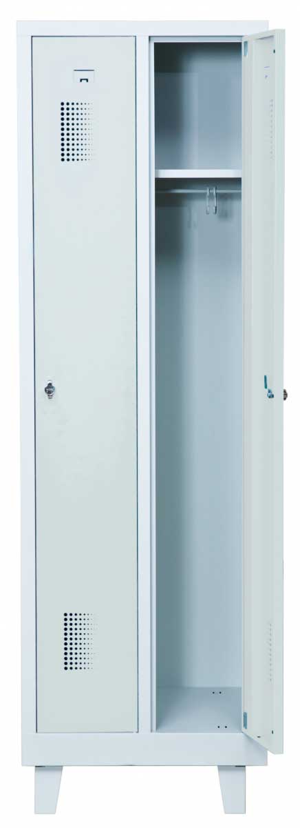 Helsvetsat kladskap med ben och 2 dorrar