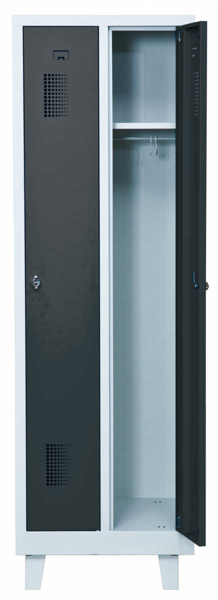 Helsvetsat kladskap med ben och 2 dorrar