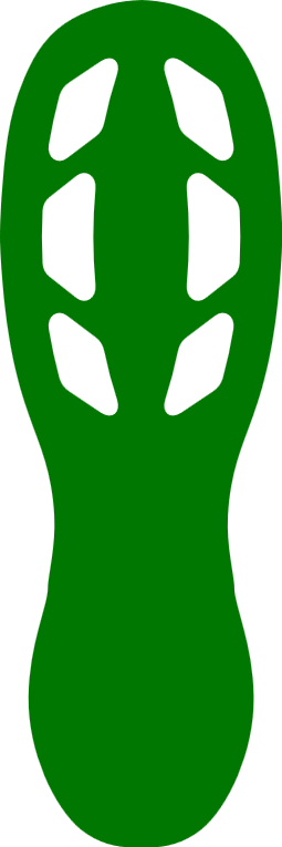Golvmarkering symbol Fot