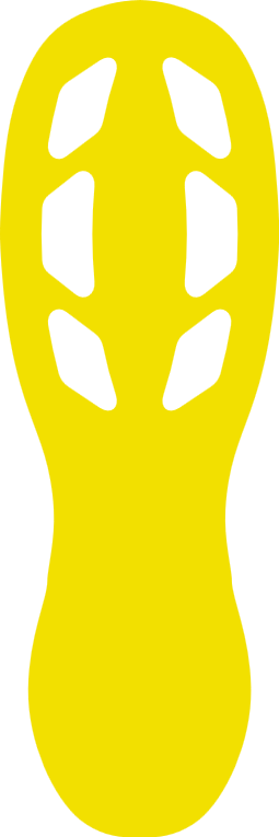 Golvmarkering symbol fot