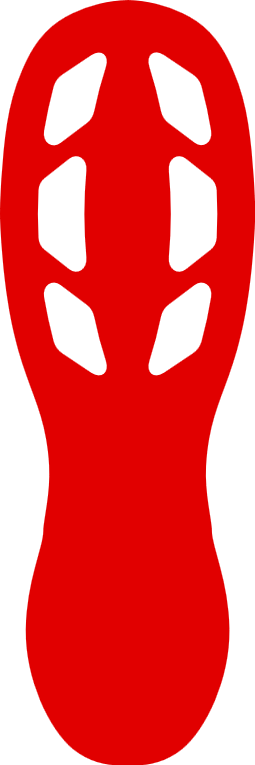 Golvmarkering symbol fot