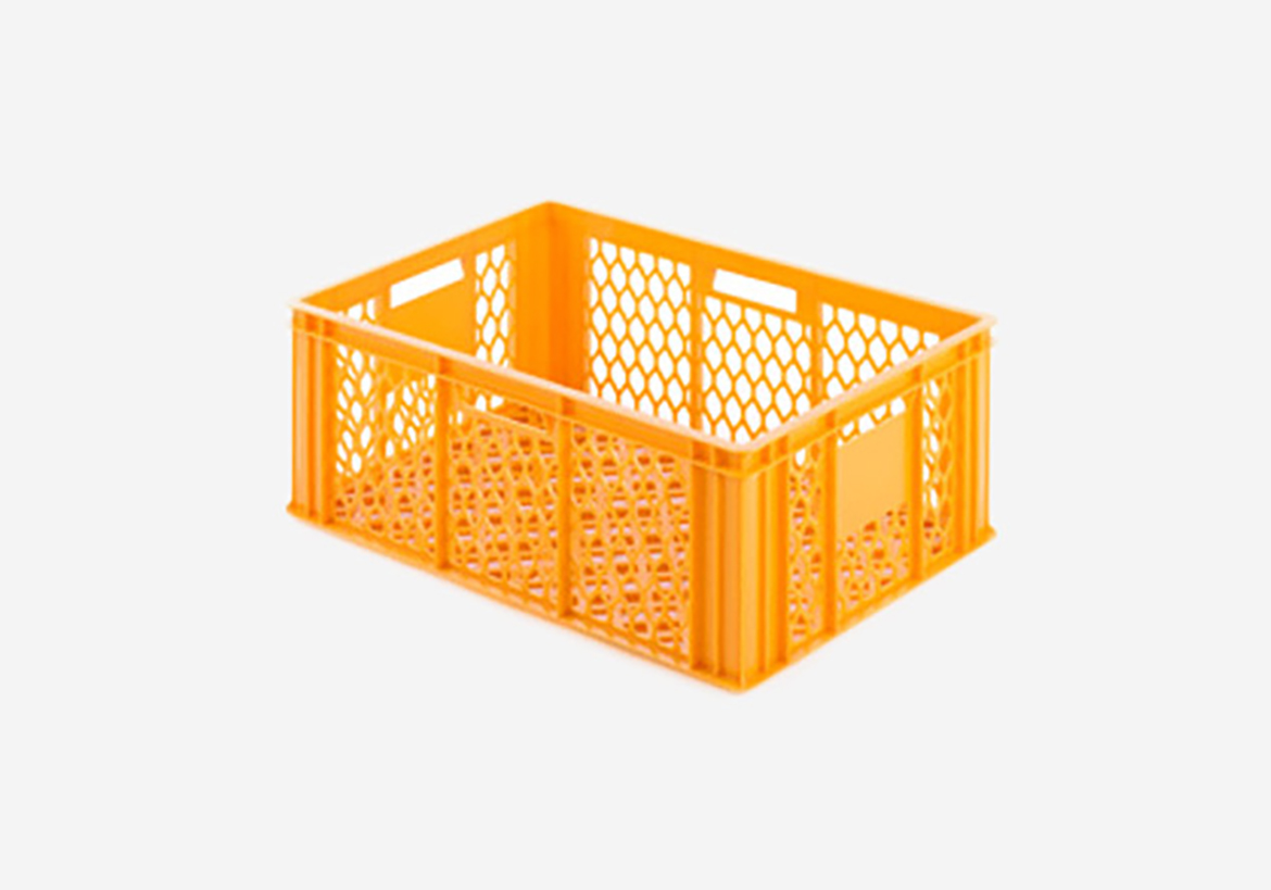 Perforerad plastback gul