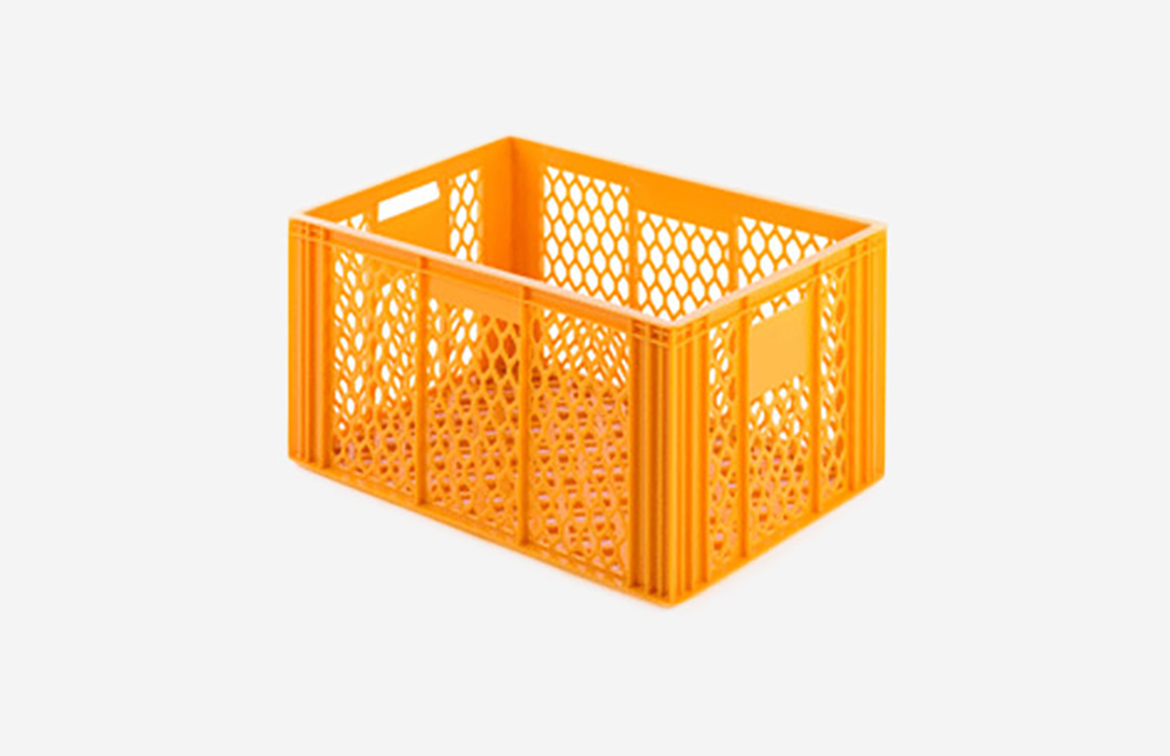 Perforerad plastback gul