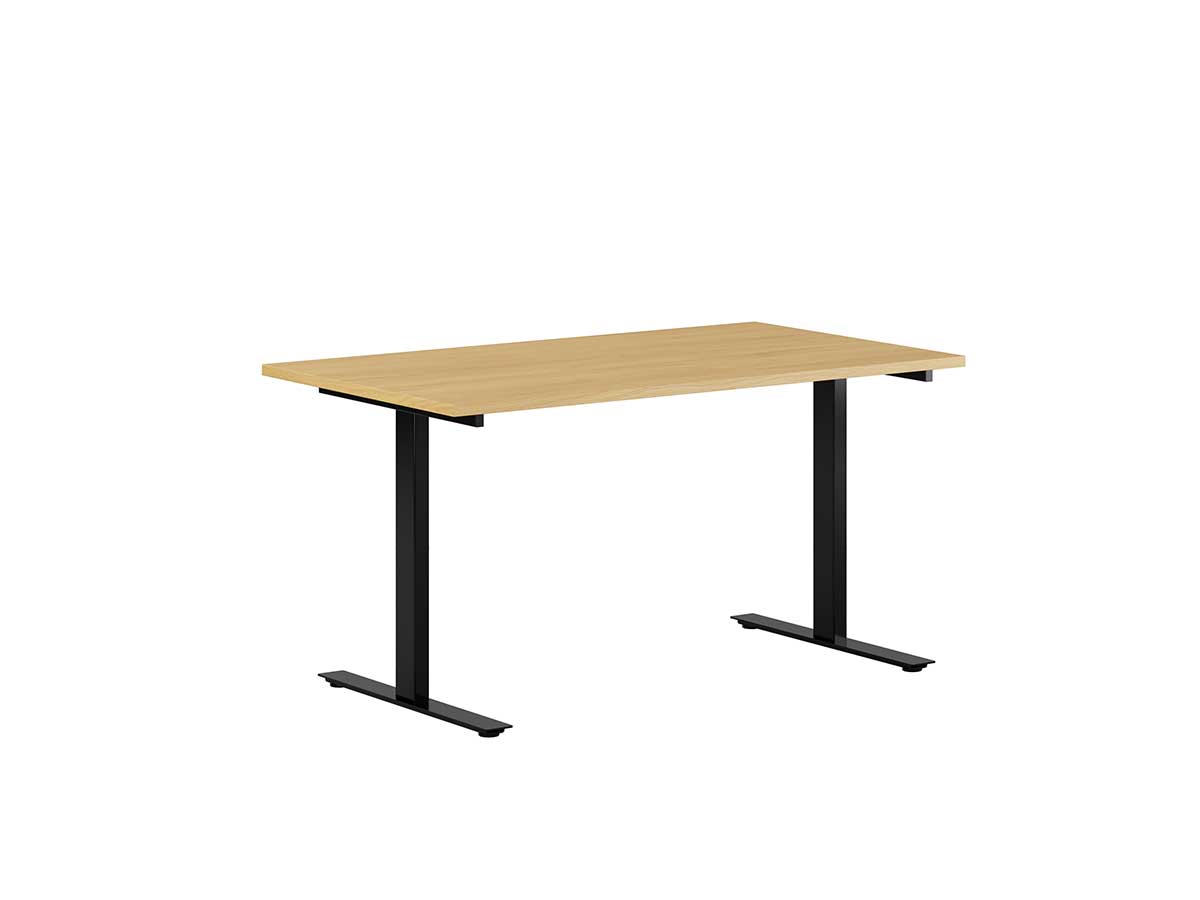 Skrivbord Tellus rakt fast bok/svart