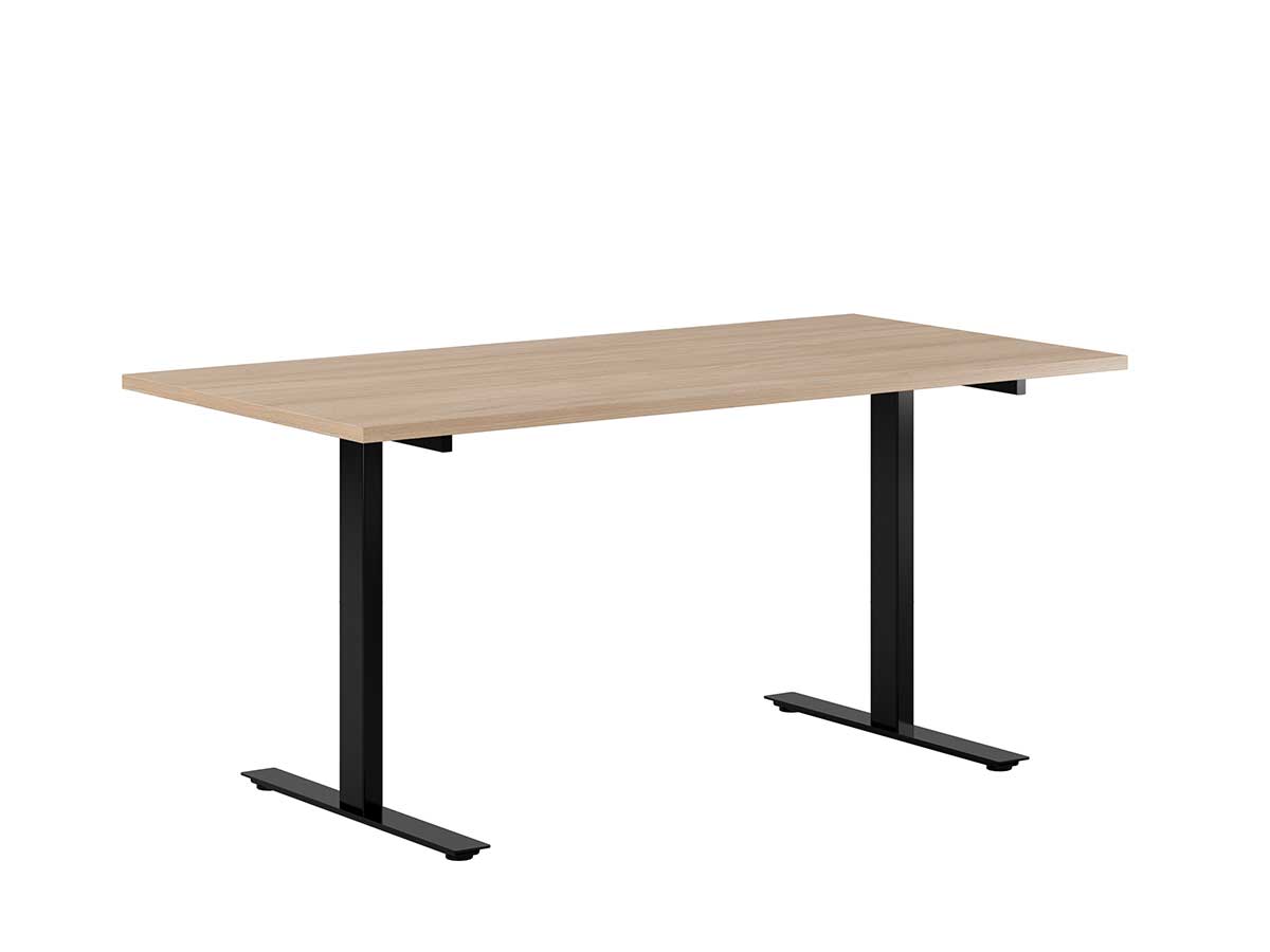 Skrivbord Tellus rakt fast mörk ek/svart