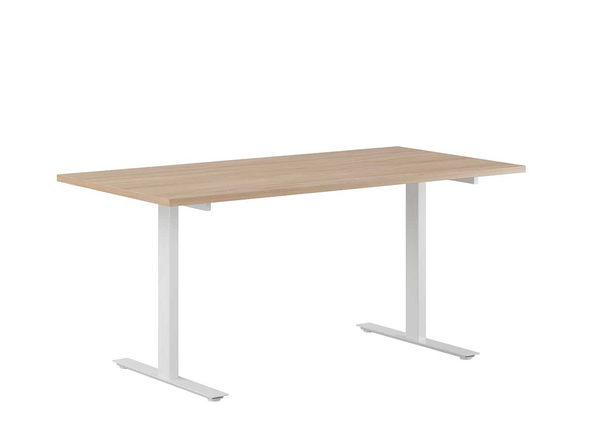 Skrivbord Tellus rakt fast mörk ek/vit