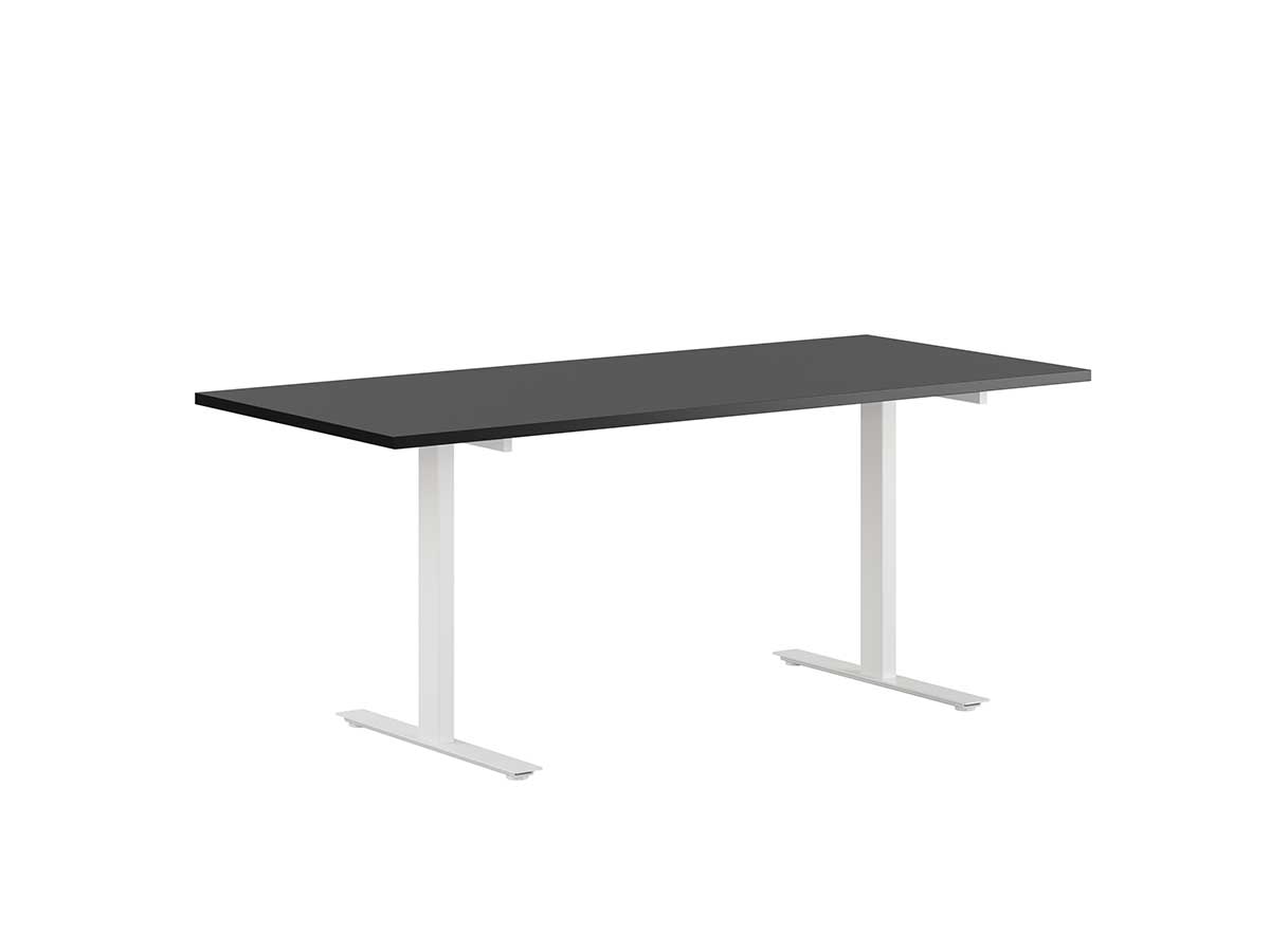 Skrivbord Tellus rakt fast svart/vit