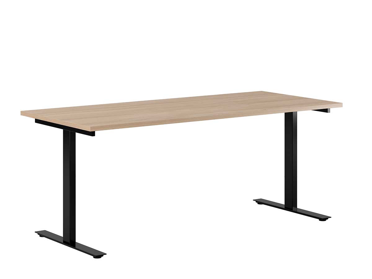 Skrivbord Tellus rakt fast mörk ek/svart