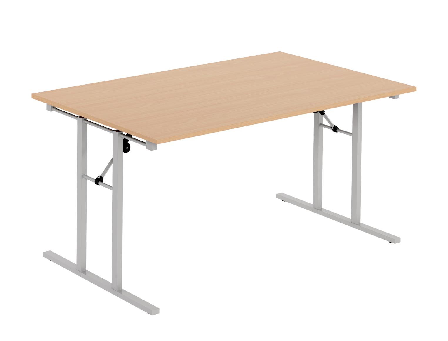 Fällbord Konferens utan hjul med rak skiva