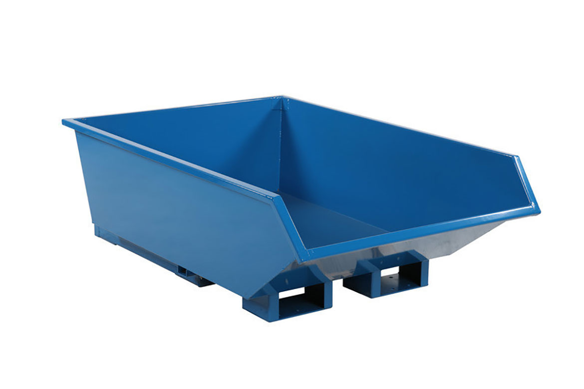 Lågbyggd tippcontainer