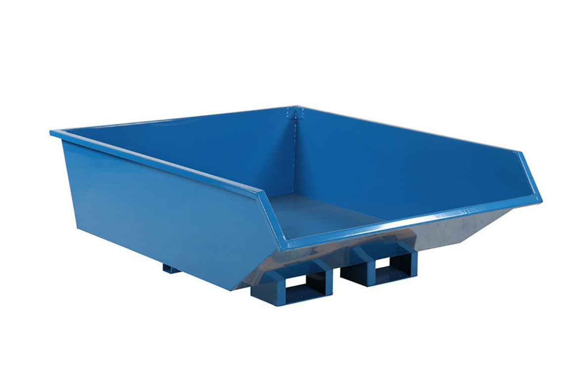 Lågbyggd tippcontainer