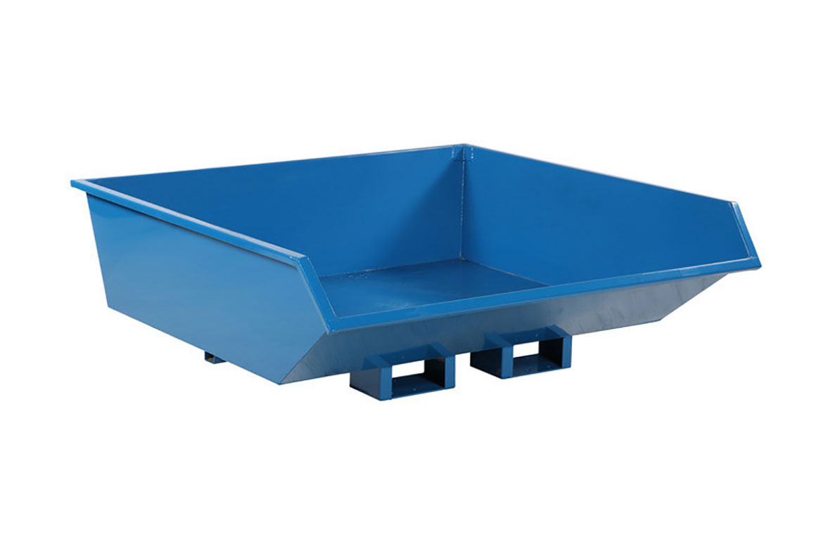 Lågbyggd tippcontainer