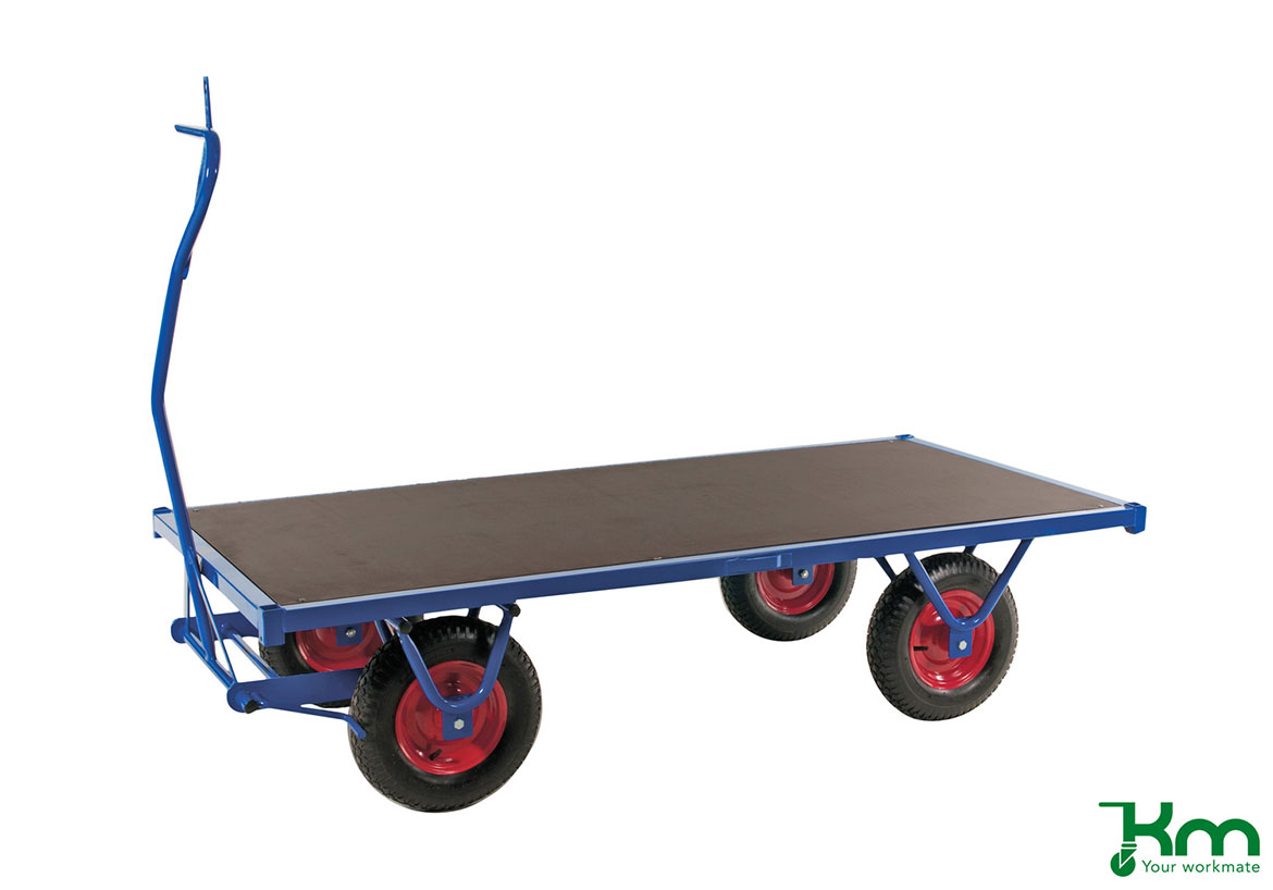 Flakvagn KM 1000 kg, Punkteringsfria hjul