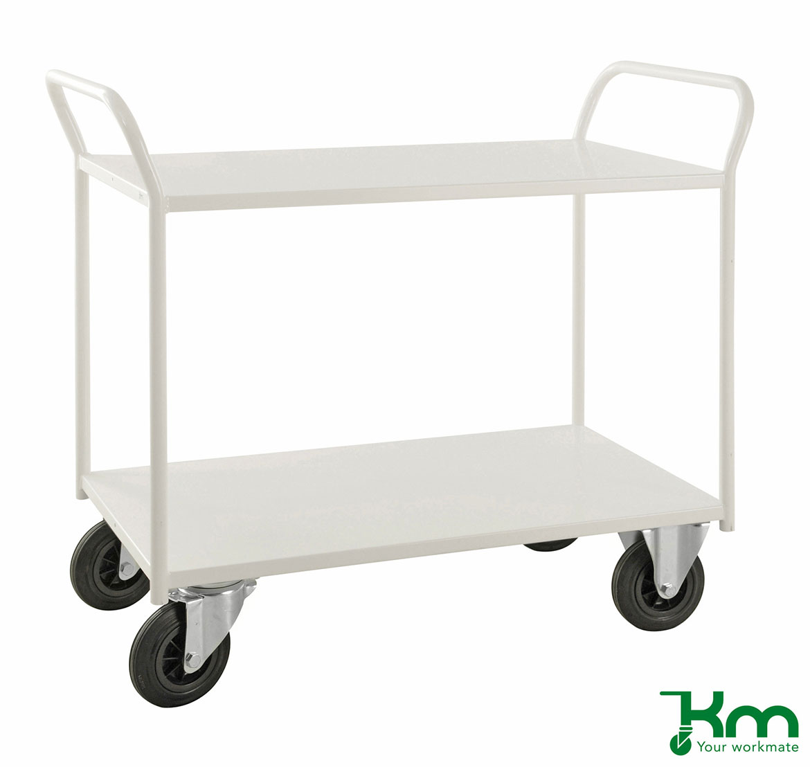 Hyllvagn utan kant 2 plan helsvetsad 400 kg