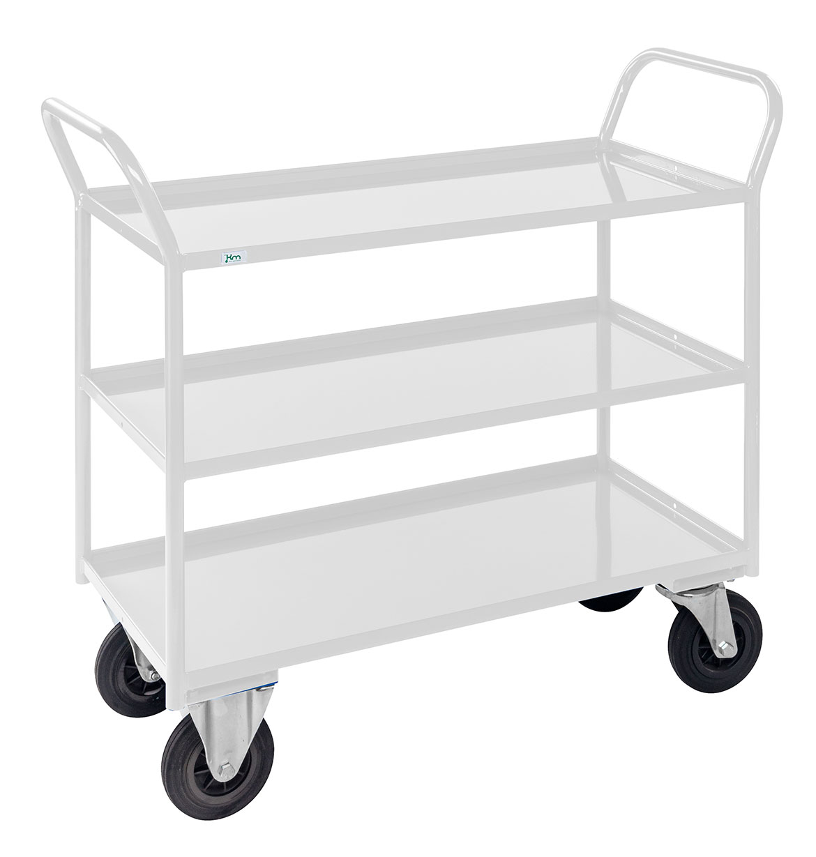 Hyllvagn med kant 3 plan helsvetsad 400 kg