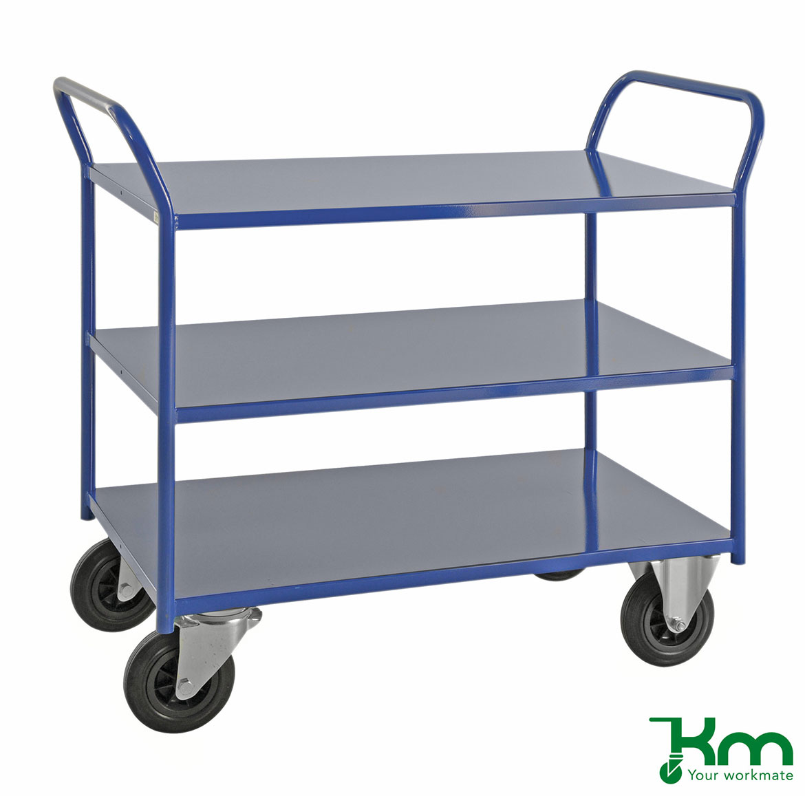 Hyllvagn utan kant 3 plan helsvetsad 400 kg