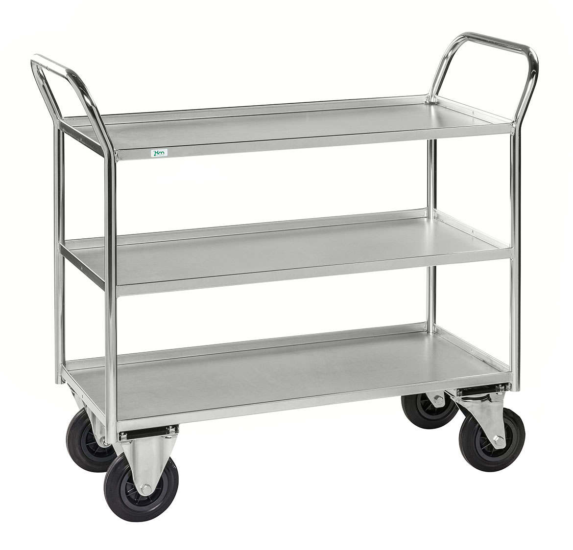 Hyllvagn med kant 3 plan helsvetsad 400 kg