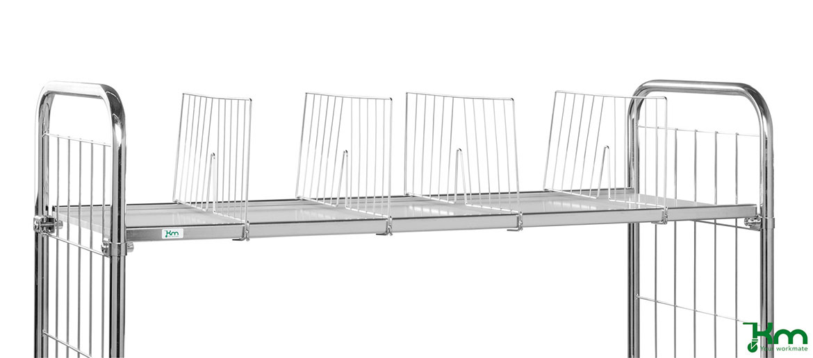 Hyllavdelare till plockvagn 8000, 435x51x200 mm