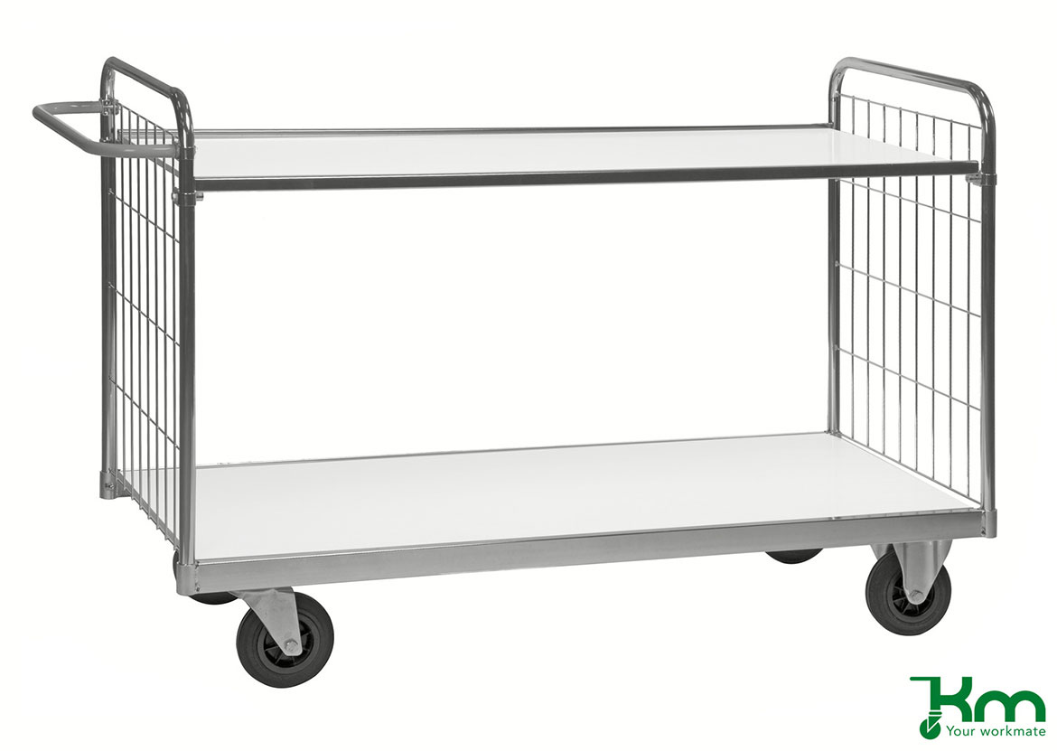 Plockvagn 9000, bromsade hjul, 2 plan 300 kg