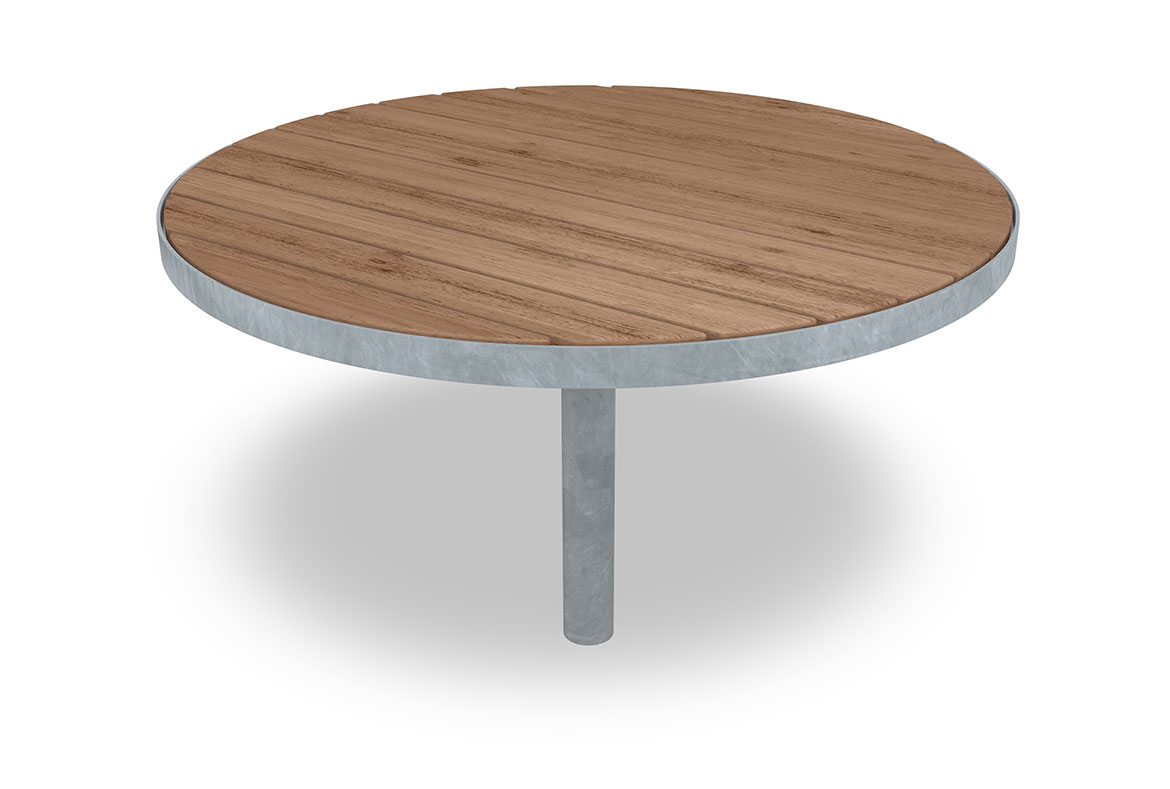 Runt bord Sofiero värmebehandlad för nedgjutning