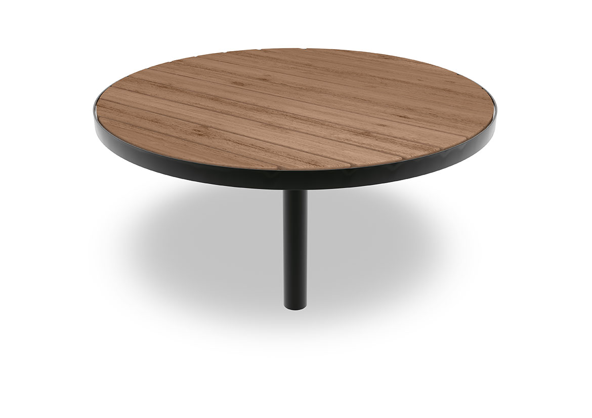 Runt bord Sofiero värmebehandlad för nedgjutning