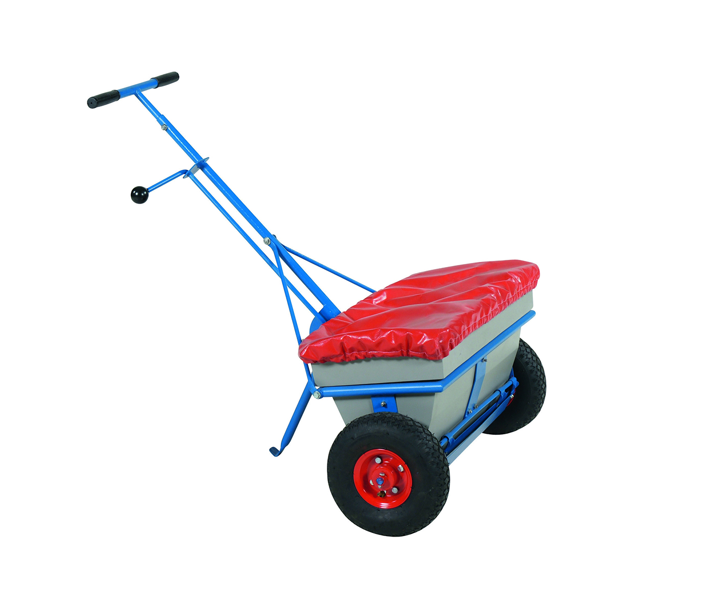Sandspridare 35 L luftgummihjul