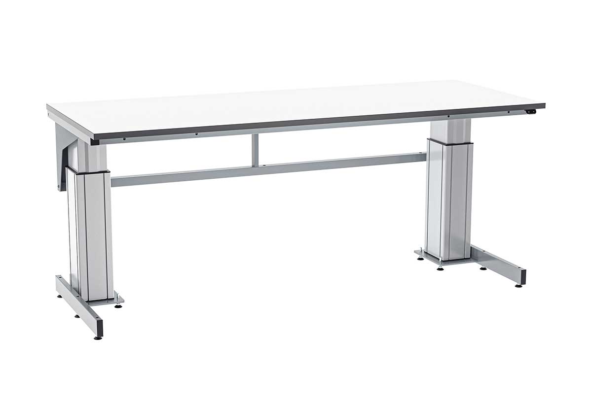 Arbetsbänk Rustik Höj- och sänkbart 600 kg Laminat