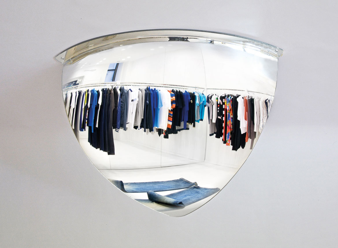 Kvartskupol för hörnmontering