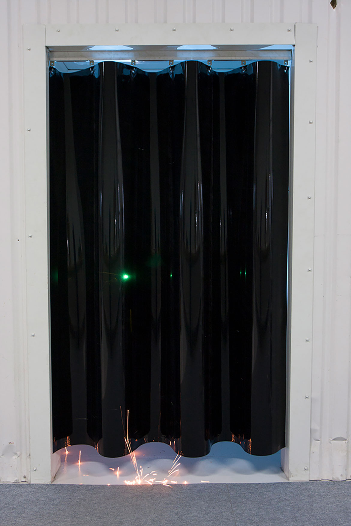 Transparent industridraperi 1900x0,35 mm Mörkgrön