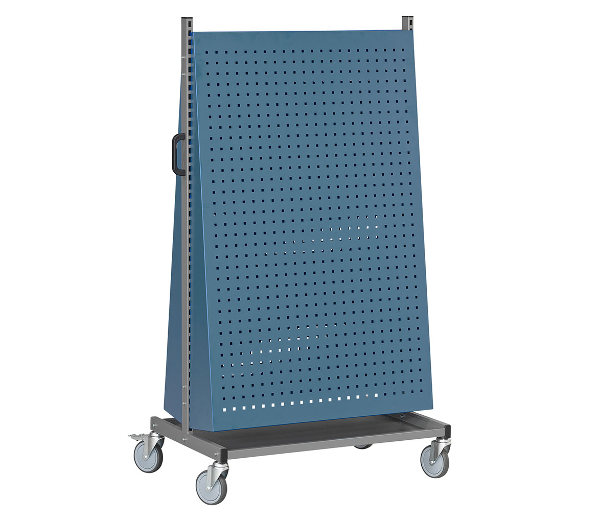 Montörvagn inkl. 2 Vinklade Perforerade Paneler